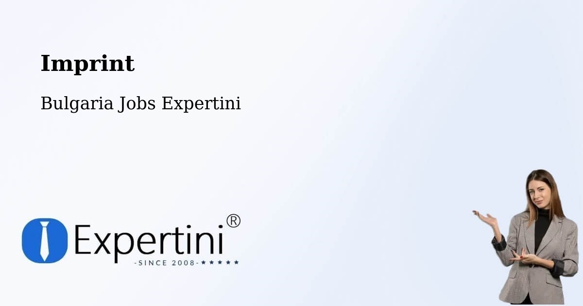 Imprint – Simitli - Bulgaria Jobs Expertini